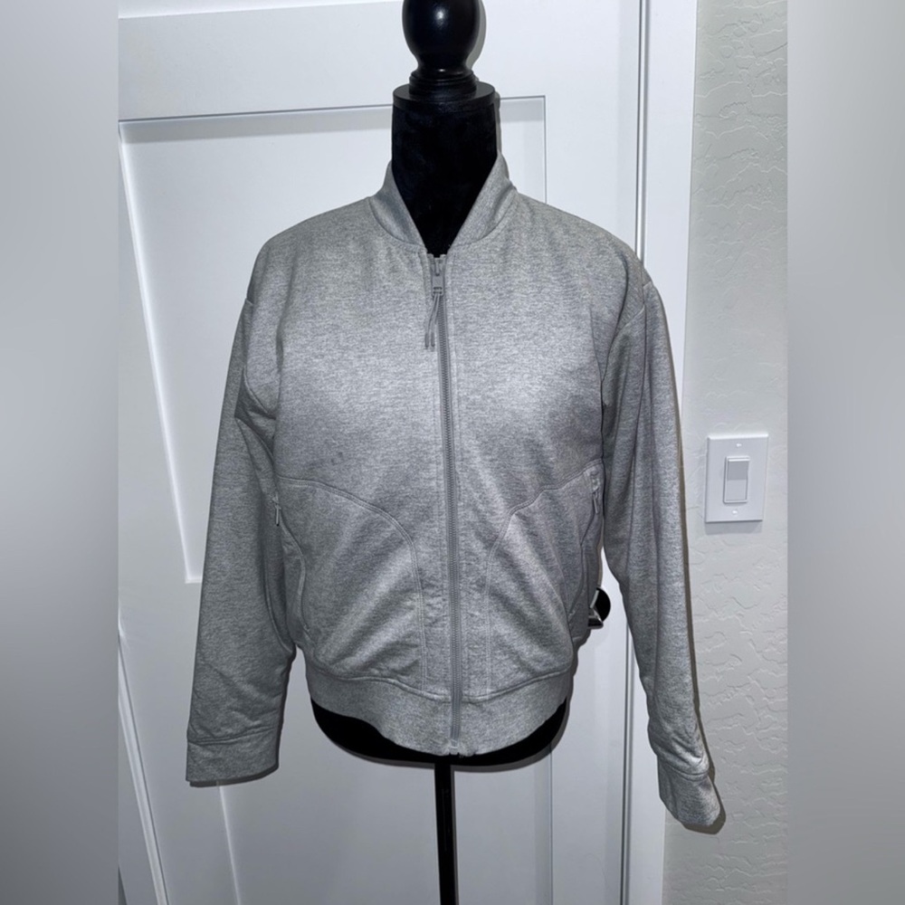 Vuori Basin Halo Heather Grey Bomber Jacket S